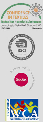 textile quality cert. logos